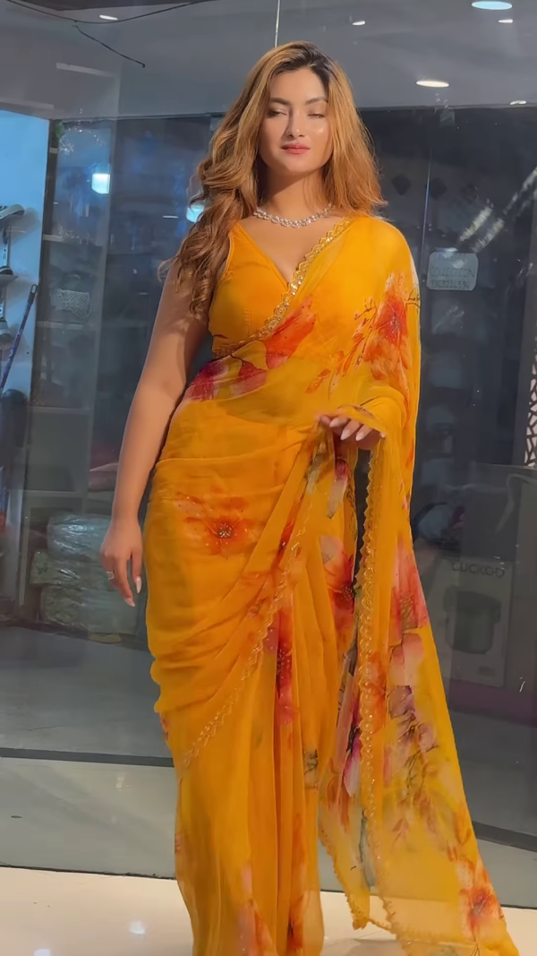 Shiffon Printed Saree