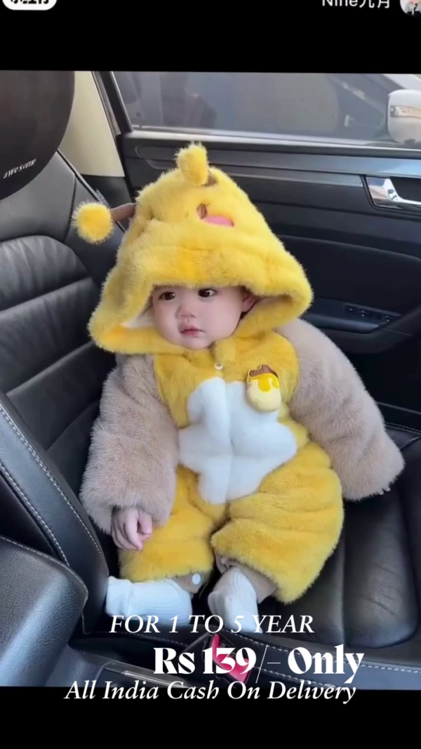 Children Winter Keep Hoodie Jacket Warm Zip Sleeve Clothes+Bag Cartoon Kids Coats Long Up Girls Kids - Image 3