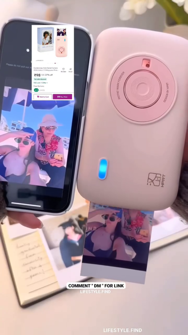 Mini Photo Printer for iPhone, Smartphone, Portable Instant Picture Printer - Image 2