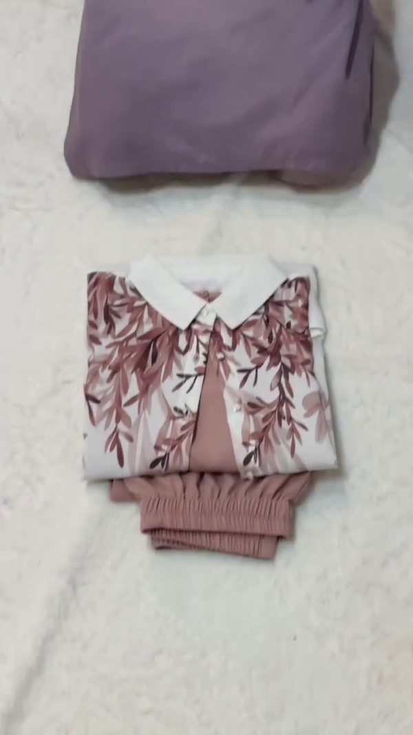 Stylish Rayon Top & Bottom Set for Women - Image 3