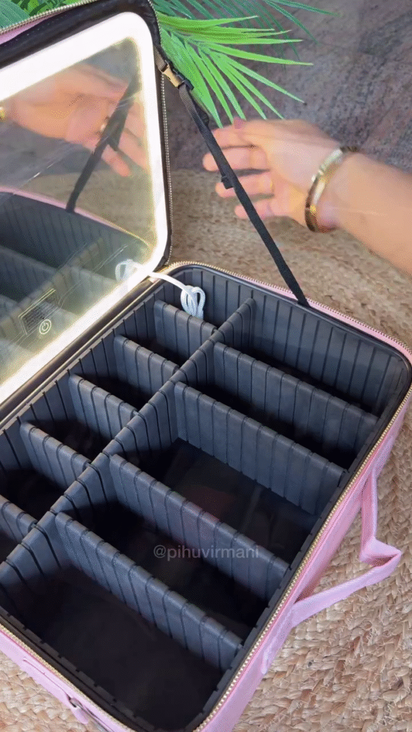 Cosmetics Professional Makeup  Travel\Storage Bag with Multi Adjustable - Image 6