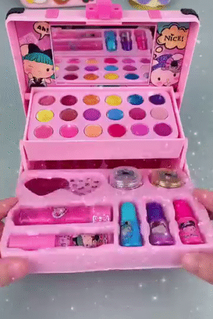 Girls Makeup Set 30 Pieces Washable Makeup Set for Age 4 5 6 7 8 Years