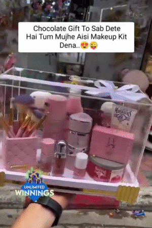 Transparent Gift Boxes With makeup for Girls